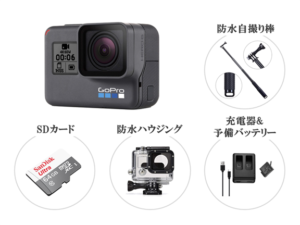 GoPro ゴープロ HERO6 Black 　充電器　バッテリー２コ gopro hero8 hero7 hero6 hero5 ゴープロ バッテリー 充電器