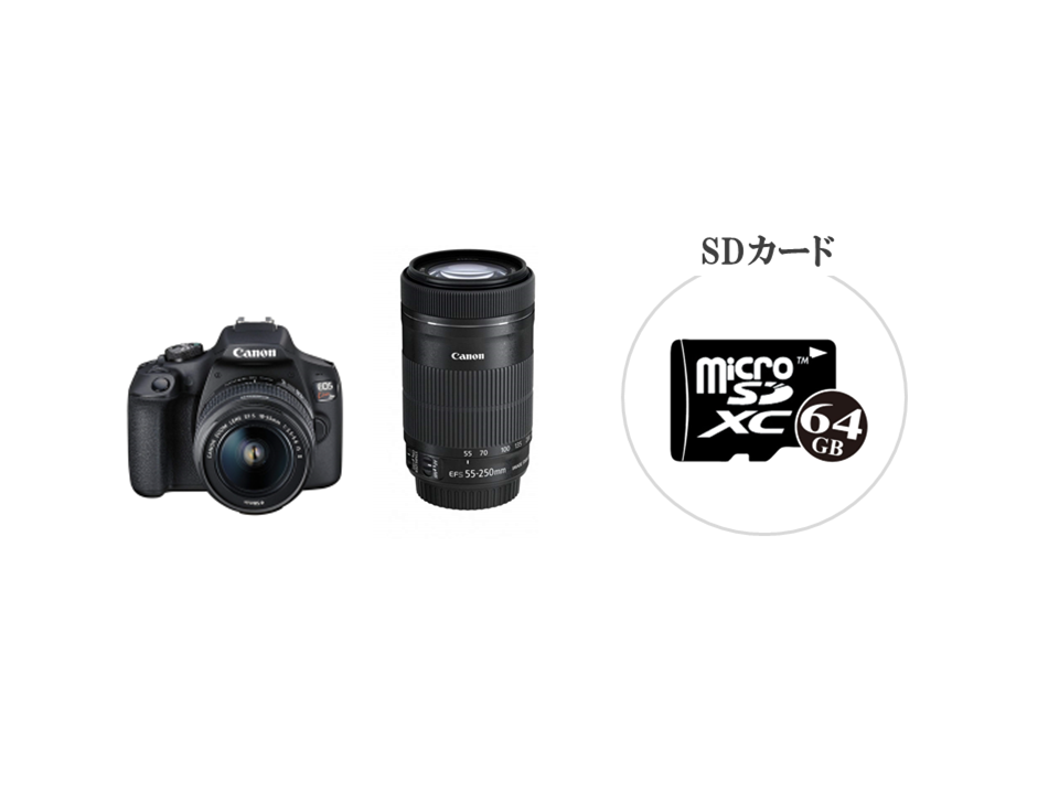キヤノン Canon EOS Kiss X9 ダブルズームセット 美品 SDカード付き <プレゼント包装承ります> Canon EOS Kiss X9 ダブルレンズセット ☆Canon キャノン EOS KISS X9